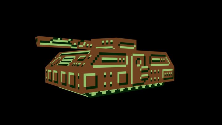 LoFi Tank 3D Model