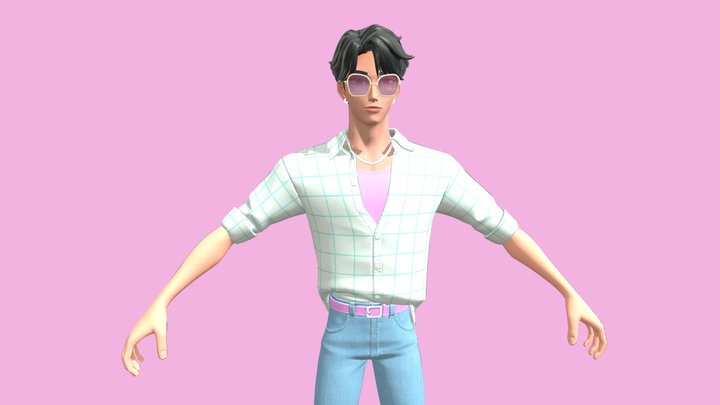 ORIGINAL KPDH Fortnite - Jinu Saja (with bone) 3D Model