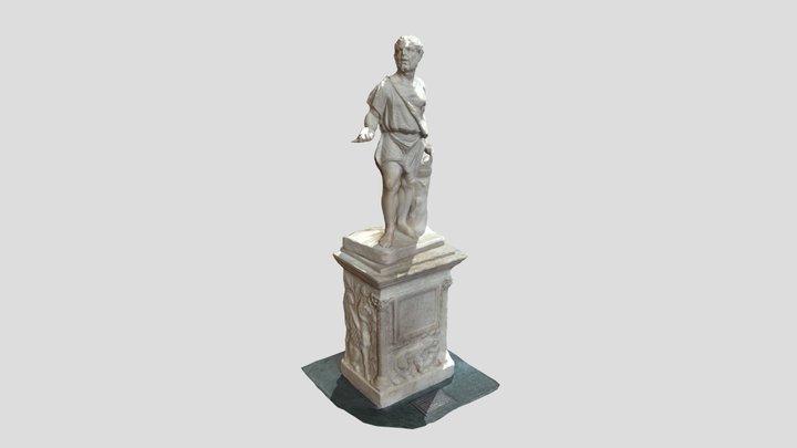 Man Statue British Museum 3D Model