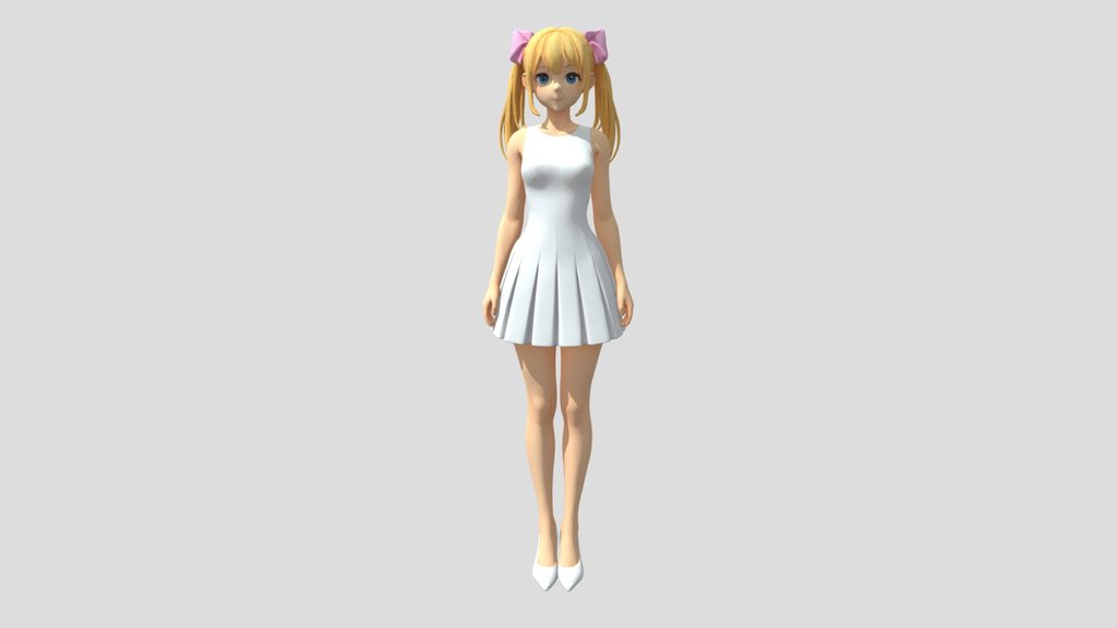 White dress girl 2
