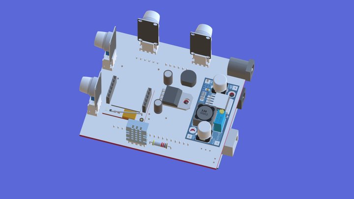 Pollution Sensor Board 3D Model