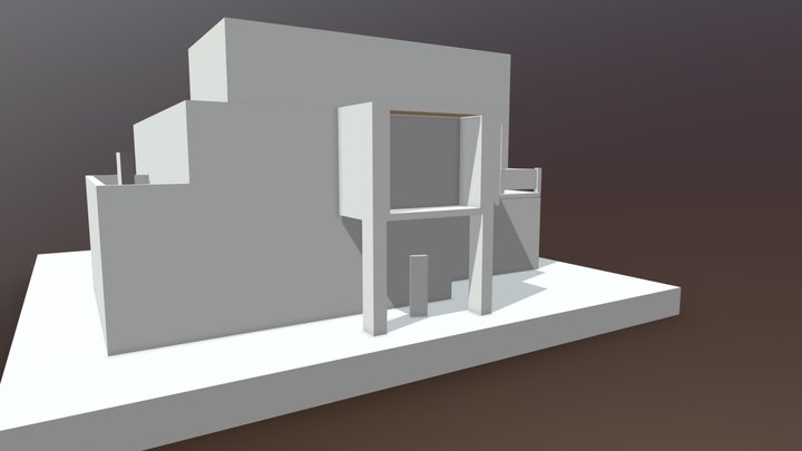 Model with Primitives Only 3D Model