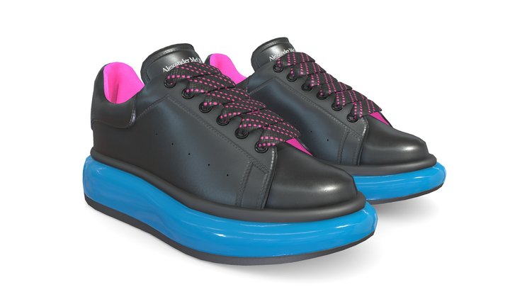 Alexander McQueen Oversized sneakers game-ready 3D Model