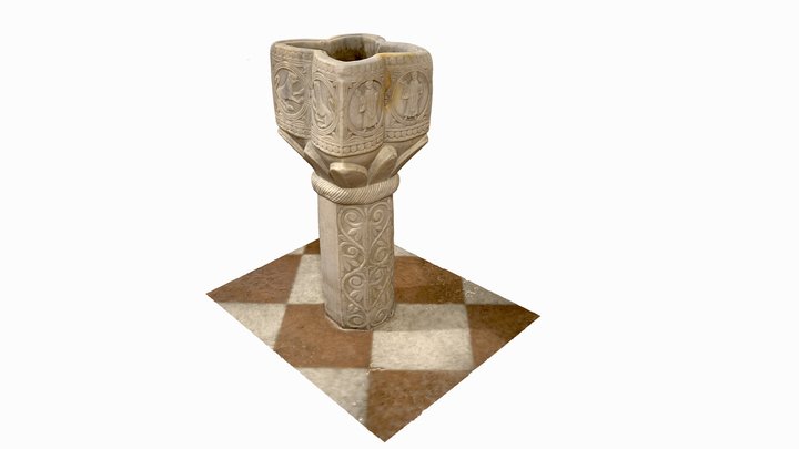 Acquasantiera medioevale 3D Model