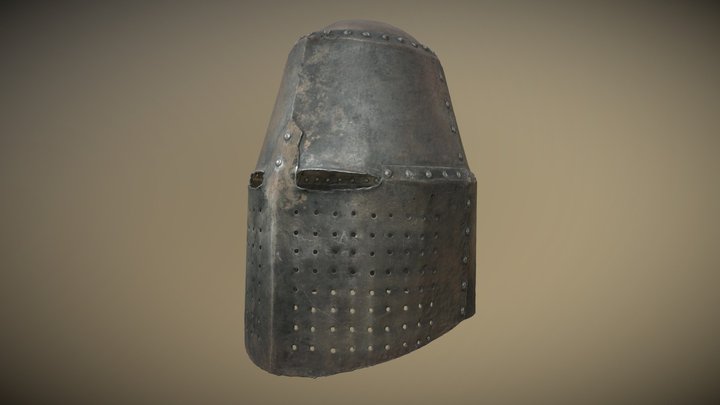 Medieval Great Helm 3D Model