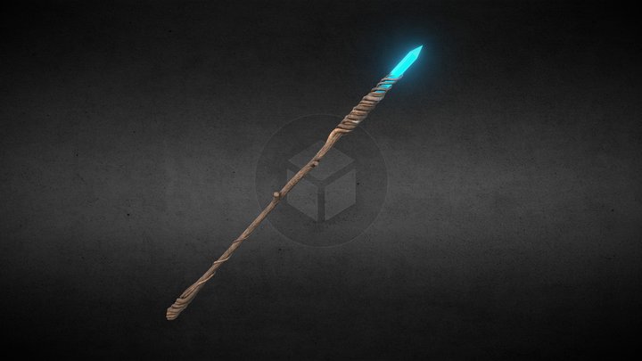 Wizard's Staff 3D Model
