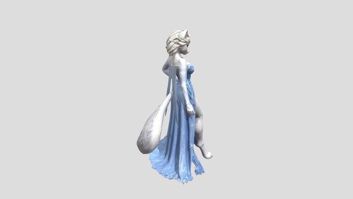 Elsa (Disney) Furry 3D Model
