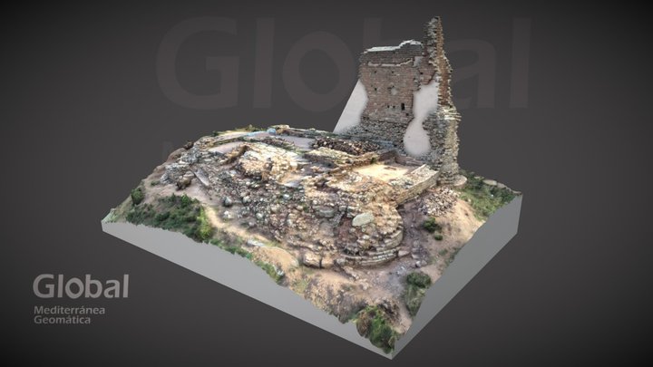 CASTELL DEL BRULL 3D Model