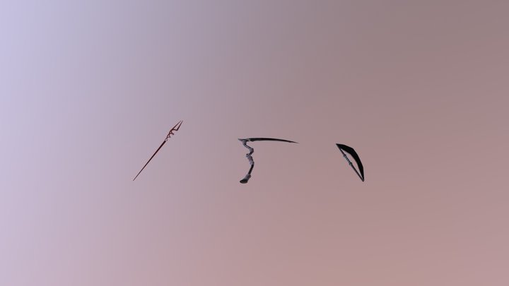 Armas melee - Parcial 2 3D 3D Model