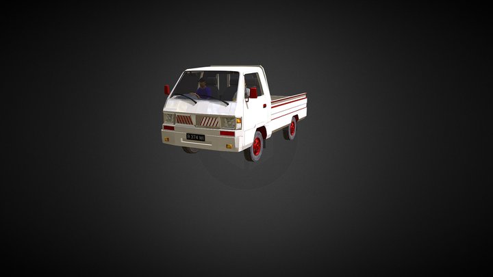 Mobil Pickup - Cubic Studio 3D Model