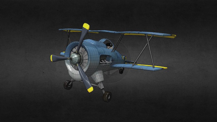 Toby (Bi-Plane) 3D Model