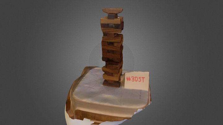 Jenga Tower #3DST 3D Model