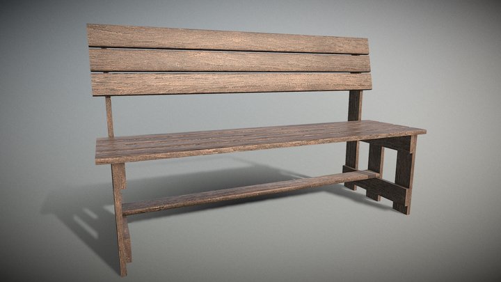 Banc de Jardin – Kostenloses 3D-Modell STL