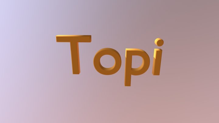 Topi 3D Model