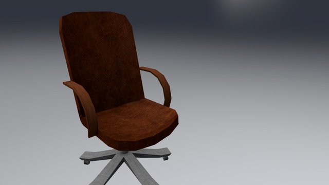 Leather Office Chair 3D Model