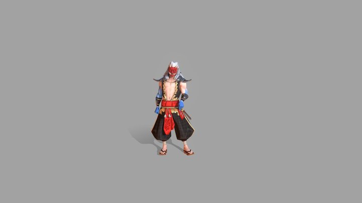 Samurai Character 3D Model