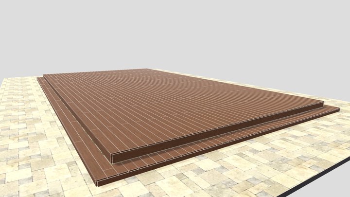 Terrasse sur piscine Mr FOURNIER 3D Model