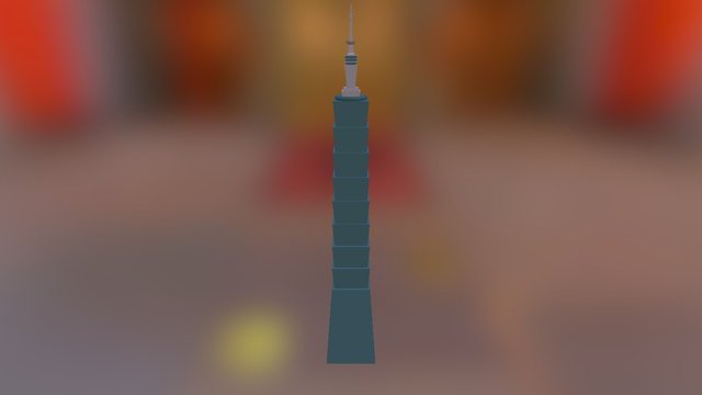 Simple Taipei 101 3D Model