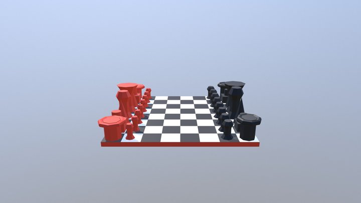 Scacchiera 3D Model