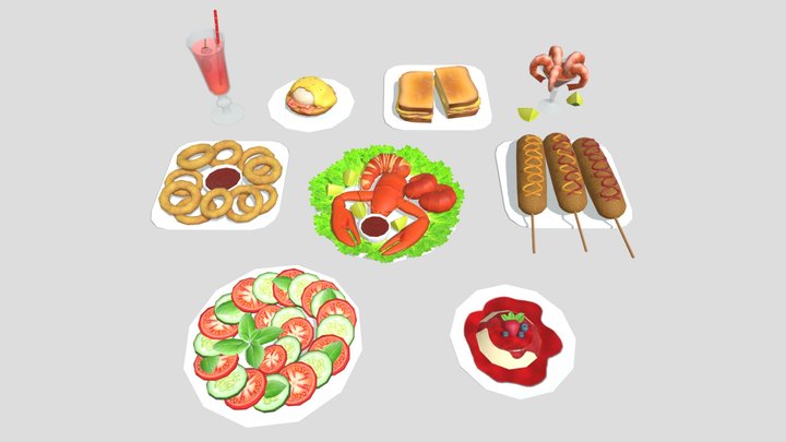stylized_food 3D Model