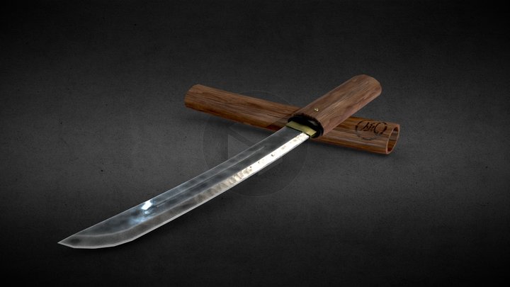 Bokken 3D Model