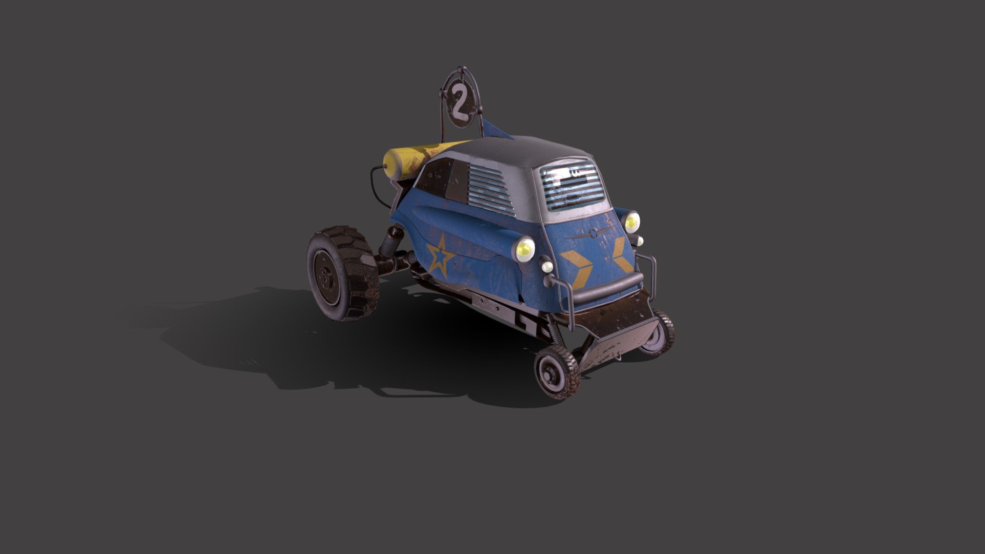 Buggy Сustom Сar - 3D model by Konstantin_Den (@konstantinden) [fb88f47 ...