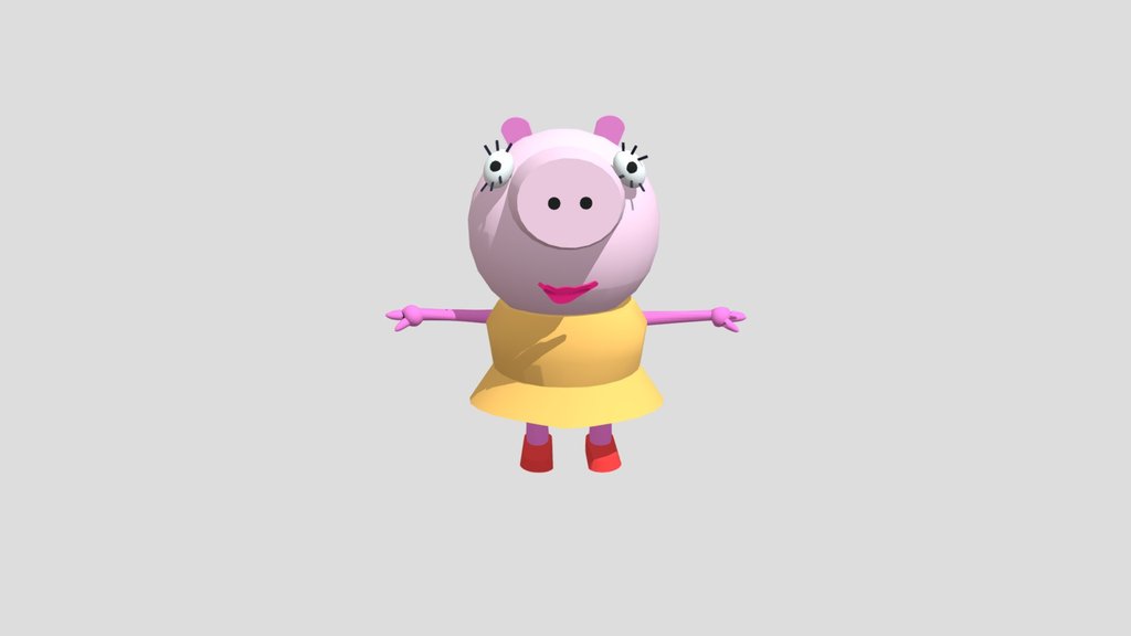 Very Old Piggy Neighbor Very Old Mommy Pig Model