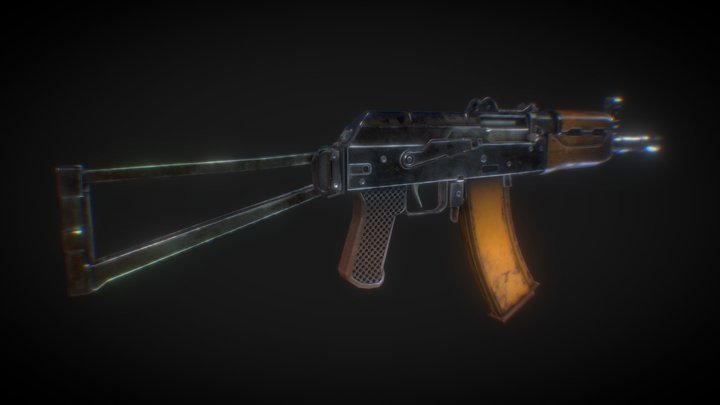 AKS-74u Pack(Game Ready Model) 3D Model