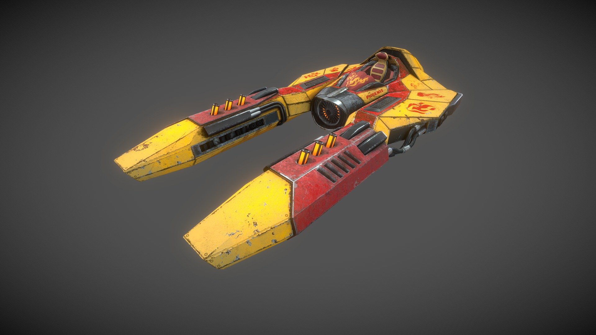 Phoenix Racer - 3D model by Alex Oster (@Alex_Oster) [fb8a0a2] - Sketchfab