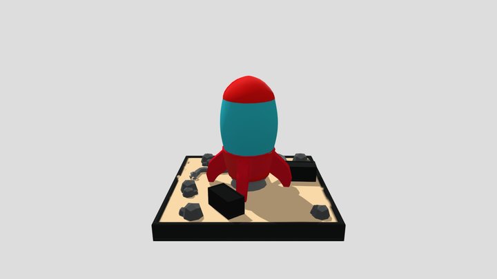 3D Modelling AS2 - SpaceShip 3D Model