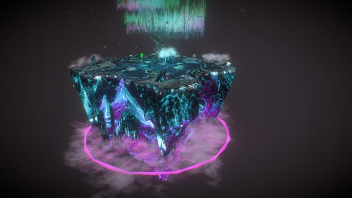Fantasy Mystical Island 3D Model