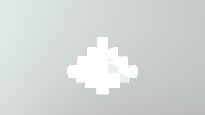 Cube Pyramid 2 3D Model