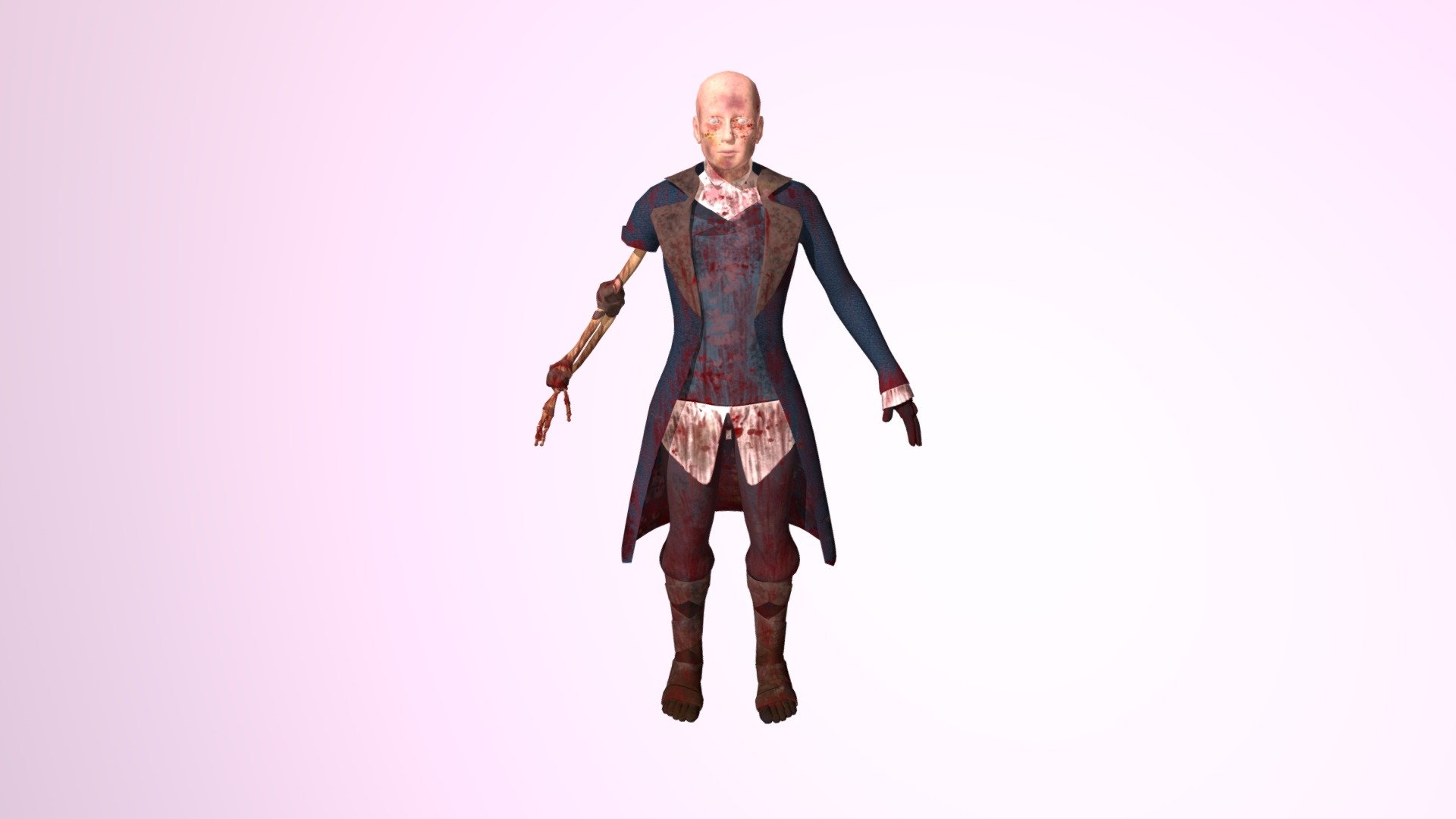 horror low poly game character - 3D model by dajedi [fb8c6e4] - Sketchfab