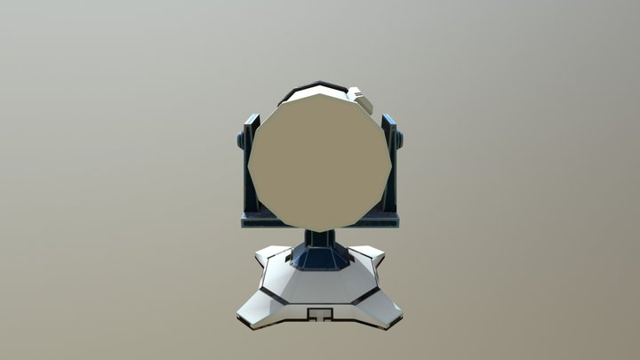 si- fi Turret 3D Model