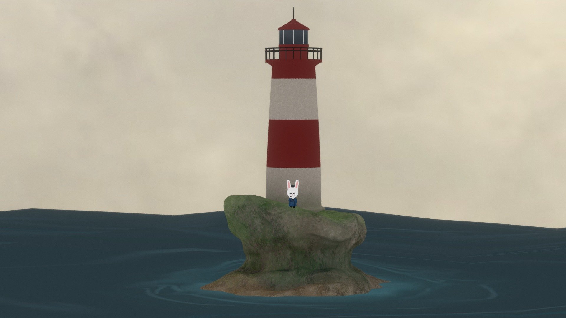 Lighthouse on a Cloudy Day - Download Free 3D model by chelC [fb8d6a2 ...