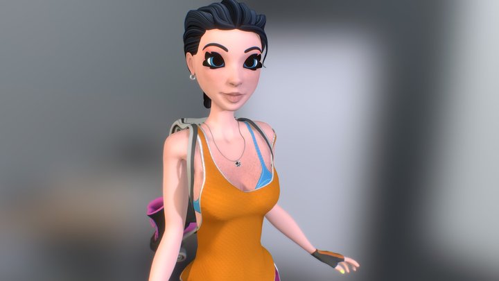 Female Character 3D Model