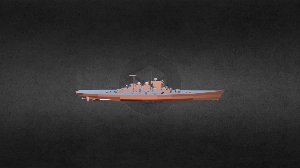 Unit Ussr Moskva LOWPOLY