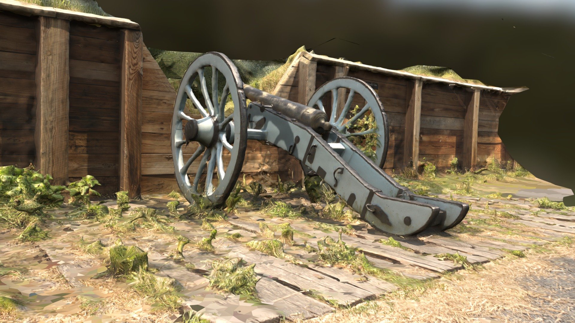 Photogammetry of Canon at Valley Forge Redoubt