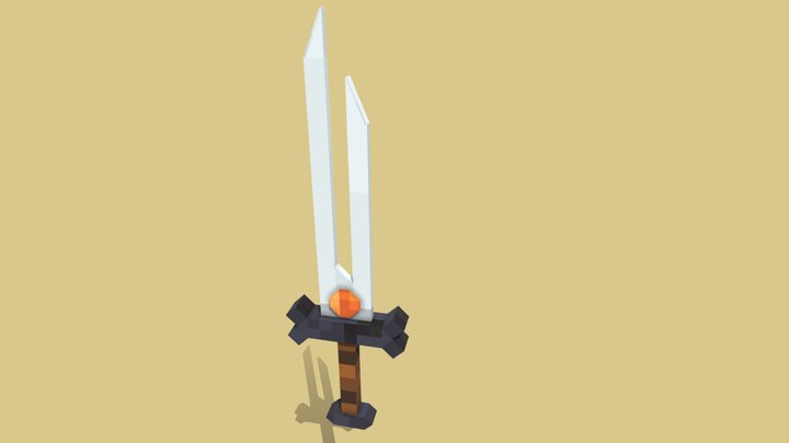 SoulsWalker - Silver sword Tier 5 3D Model