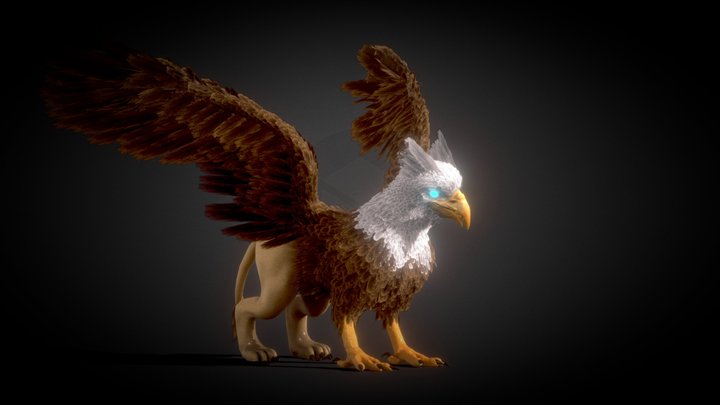 Griffon Rigged New Free Fire Max Pet 3D Model
