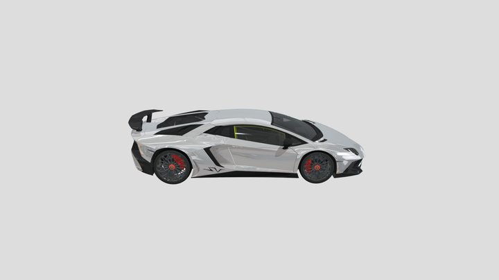 Lamborghini Aventador SVJ 3D Model