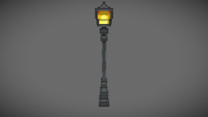 Minecraft Street light Model 3D Model