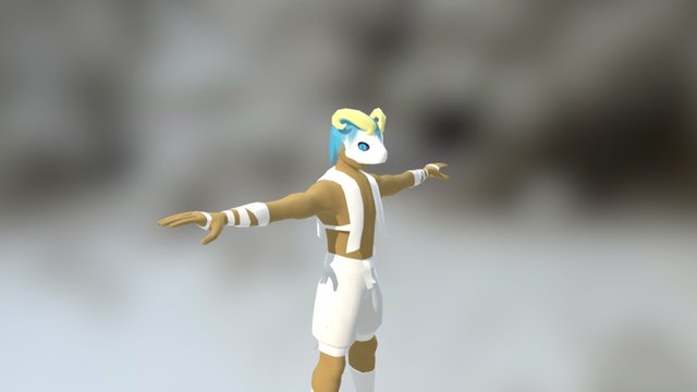 White Serpent Player Model Preview 3D Model