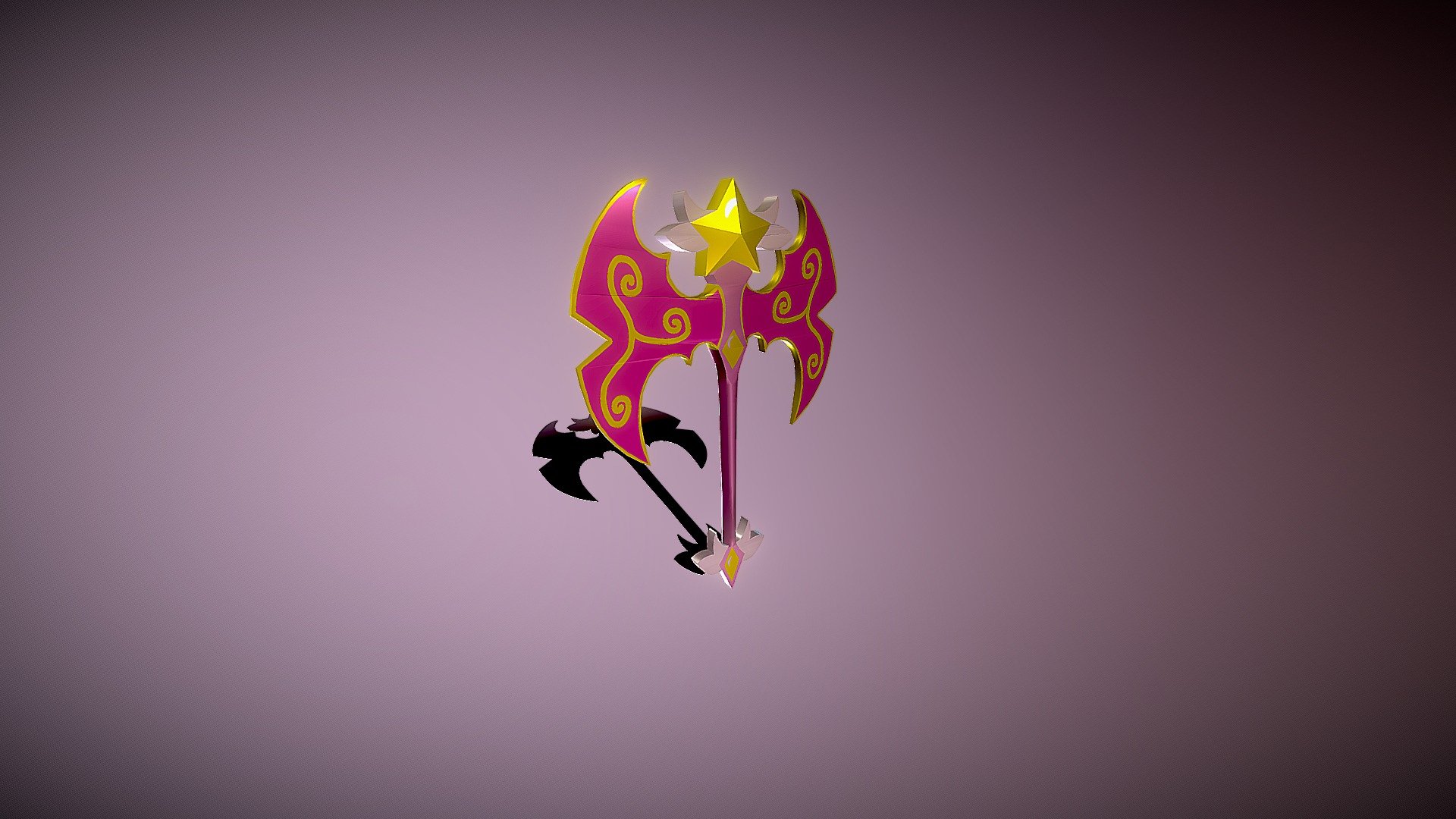 3D fantasy axe