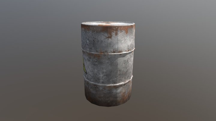 Barrel Asset 3D Model