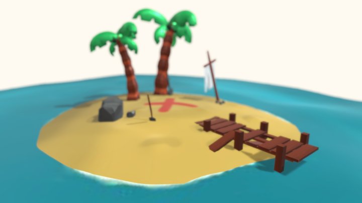 Pirate island using Atlas 3D Model