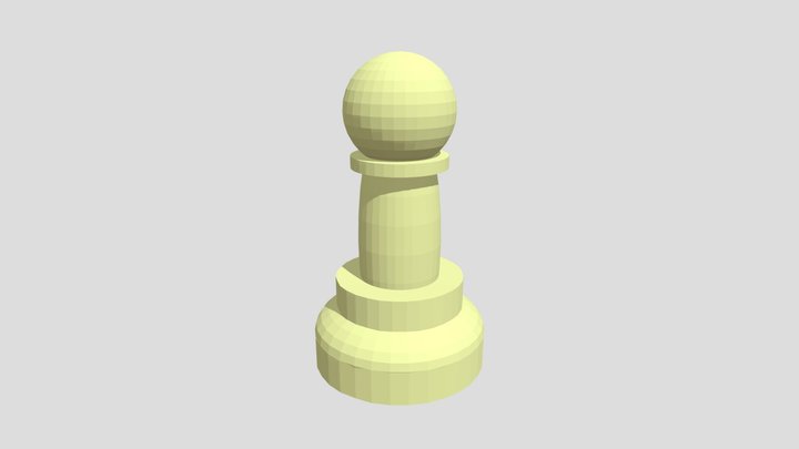 Chess Pawn 3D Model
