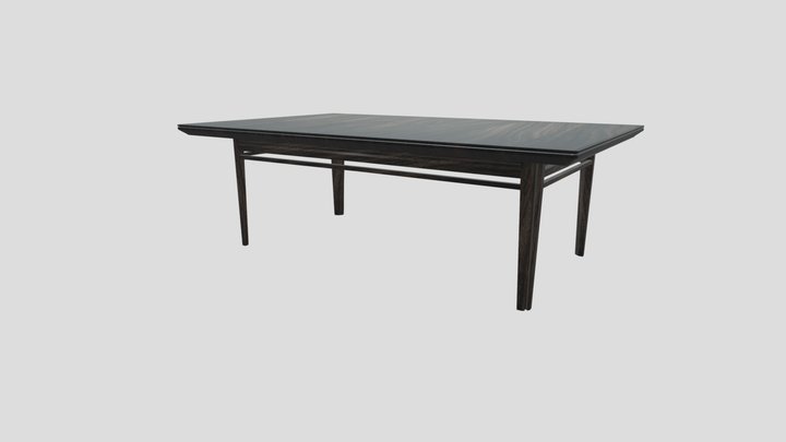 Wood Table 3D Model