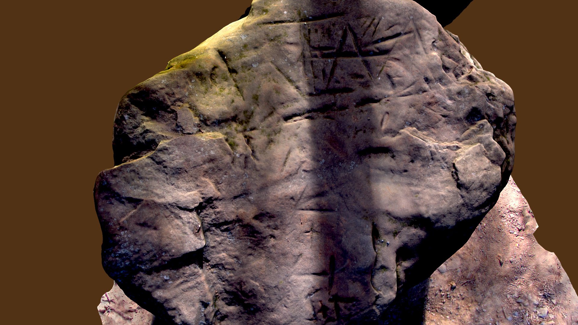 Spanish Trail Marker? Turkey Tracks? — Sketchfab embed 3D viewer