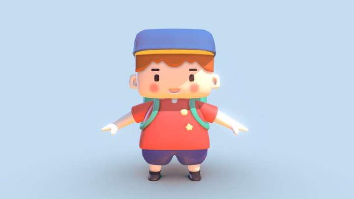 BB:Backpack Boy 3D Model